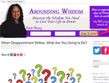 Tablet Screenshot of aboundingwisdom.com